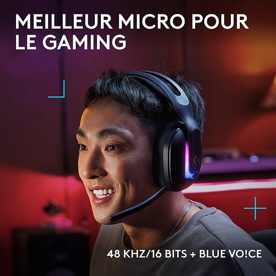 Casque micro Logitech G G522 Lightspeed - Noir - Autre vue