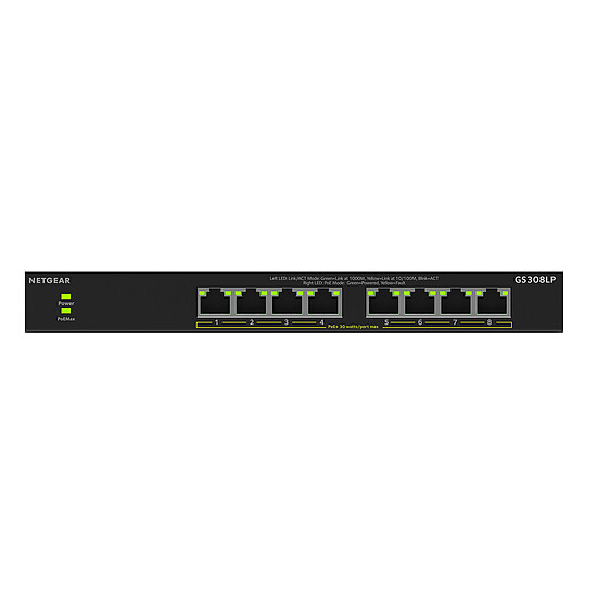 Switch et Commutateur Netgear GS308LP - Autre vue