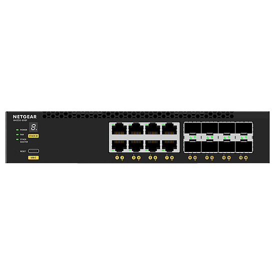 Switch et Commutateur Netgear M4350-8X8F (XSM4316) - Autre vue