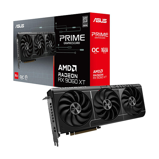 Carte graphique Asus Prime Radeon RX 9060 XT 16G GDDR6 OC Edition - Autre vue