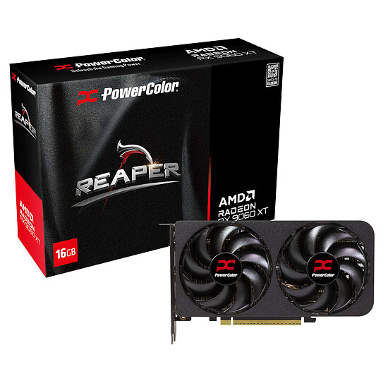 Carte graphique PowerColor Reaper AMD Radeon RX 9060 XT 16GB GDDR6 