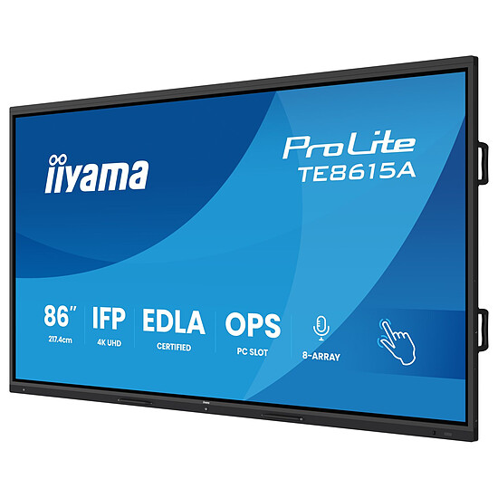 Écran dynamique iiyama 86" LED - ProLite TE8615A-B1AG - Autre vue