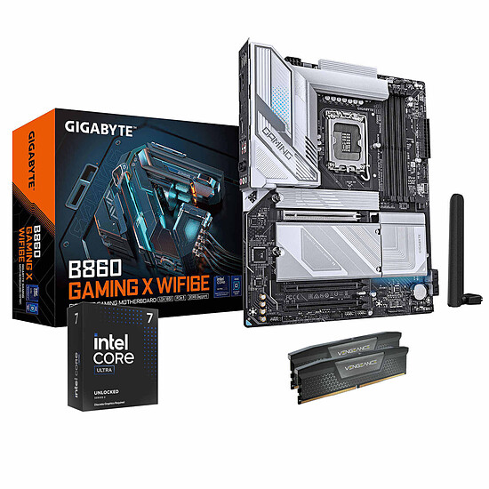 Kit upgrade PC Intel Core Ultra 7 265KF + Gigabyte B860 + RAM 32 Go