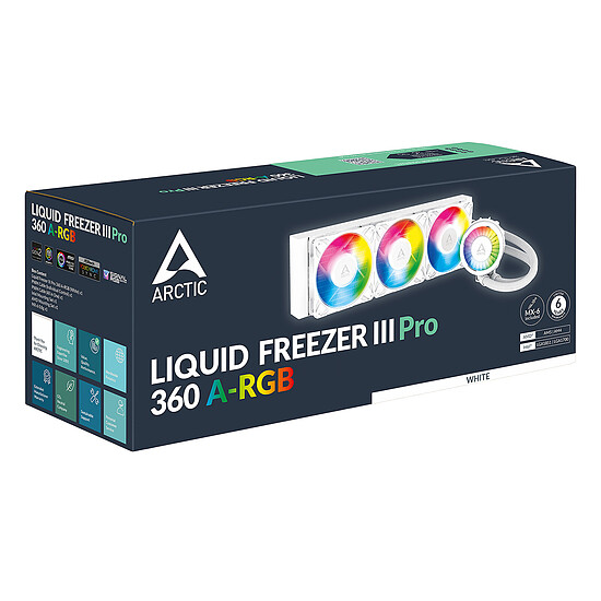 Watercooling AIO Arctic Liquid Freezer III Pro 360 ARGB - Blanc - Autre vue