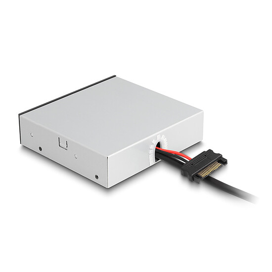 Hub USB DeLock Hub USB 3.0 (10 ports USB-A) en façade dans baie 3.5'' - Autre vue