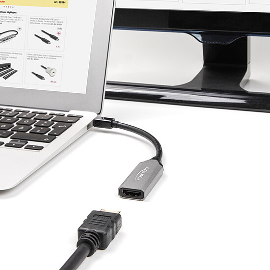 Adaptateur DisplayPort DeLock Adaptateur mini DisplayPort vers HDMI 8K - M/F - Autre vue