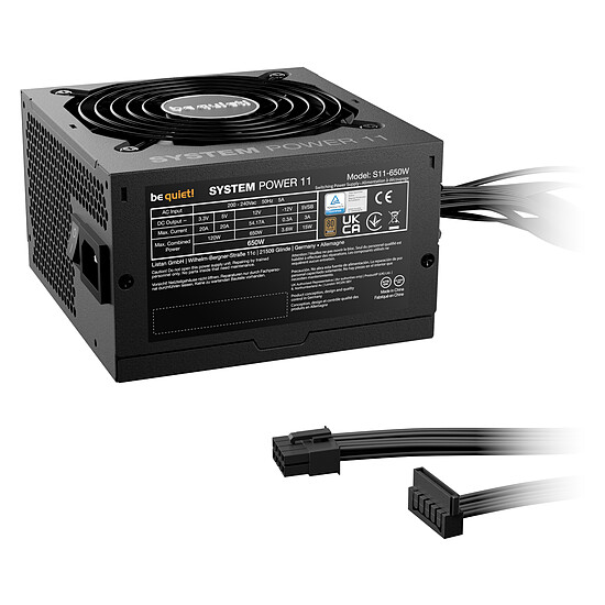 Alimentation PC be quiet! System Power 11 650W - Autre vue