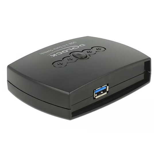 Accessoires USB DeLock Commutateur 4 PC vers 1 périphérique USB 3.0 avec 4 entrées USB-B / 1 sortie USB-A - Autre vue