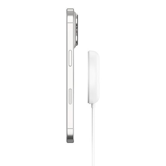 Chargeur Belkin BoostCharge Pro Socle de recharge aimanté Qi2 - Blanc - Autre vue