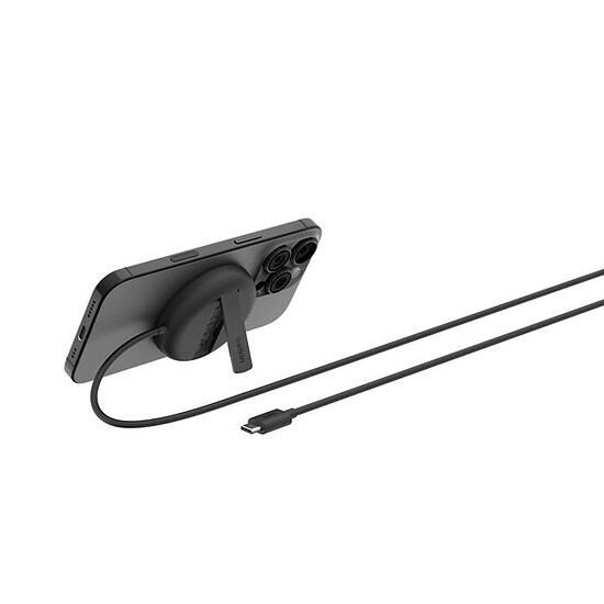 Chargeur Belkin BoostCharge Pro Socle de recharge aimanté Qi2 avec Chargeur Secteur - Noir - Autre vue