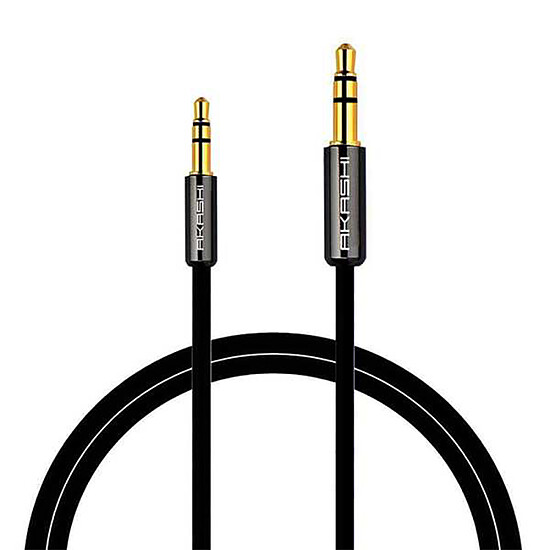 Câble Jack Akashi câble audio stéréo jack 2.5 mm / 3.5 mm M/M - 1 m - Autre vue