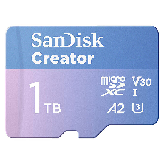 Carte micro SD SanDisk Creator microSDXC 1 To + Adaptateur SD - Autre vue