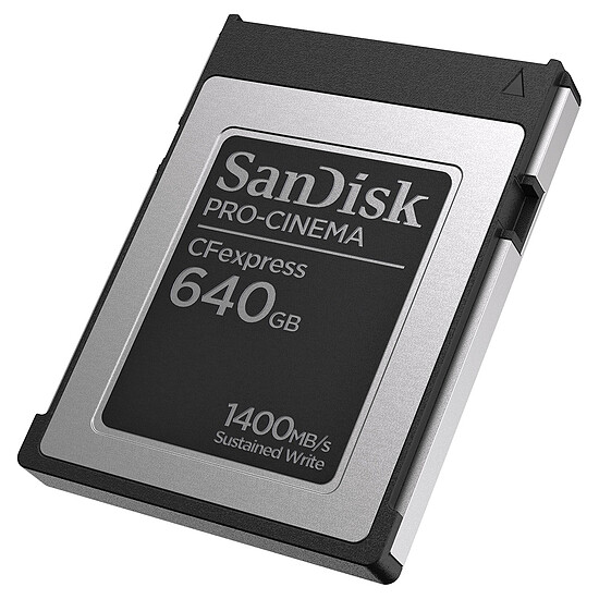 Carte mémoire divers SanDisk CFexpress PRO-CINEMA Type B 320 Go - Autre vue