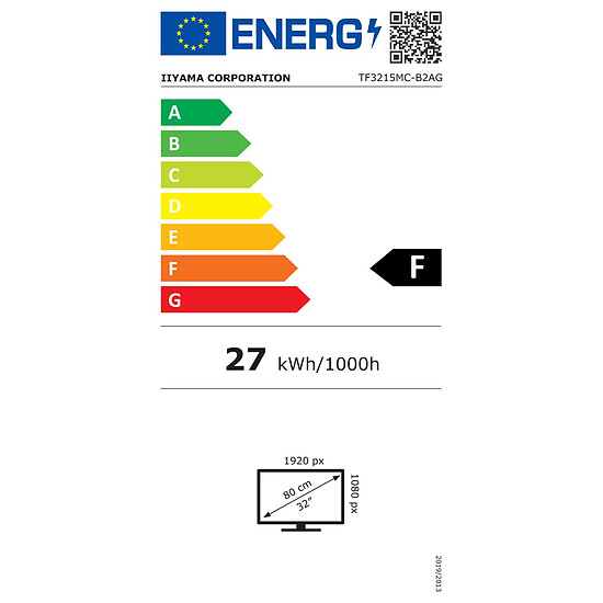 Écran dynamique iiyama 31.5" LED - ProLite TF3215MC-B2AG - Autre vue