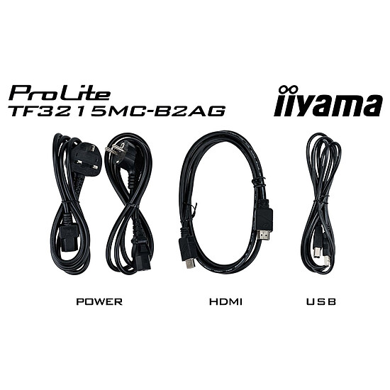 Écran dynamique iiyama 31.5" LED - ProLite TF3215MC-B2AG - Autre vue