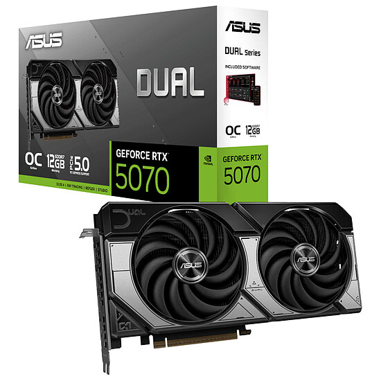 Carte graphique Asus DUAL GeForce RTX 5070 12GB GDDR7 OC  - Autre vue