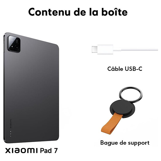 Tablette Xiaomi Pad 7 11.2" Gris (8 Go / 128 Go) - Autre vue