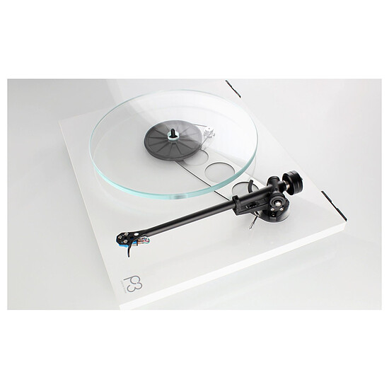 Platine Vinyles Rega Planar 3 Blanc brillant et cellule Nd5 - Autre vue
