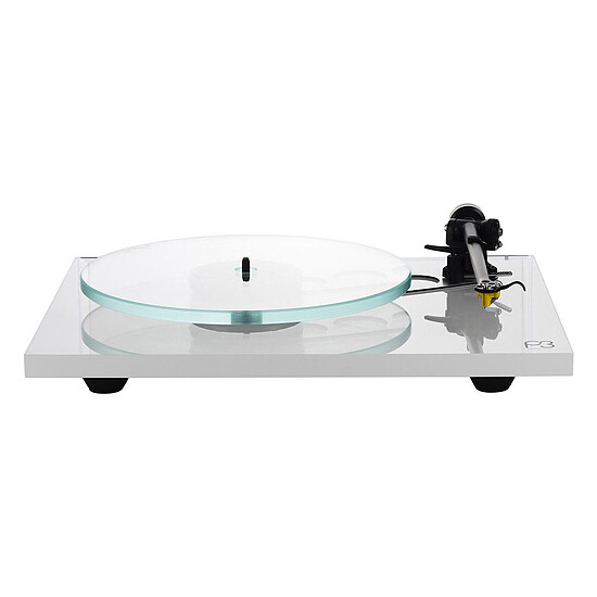 Platine Vinyles Rega Planar 3 Blanc brillant et cellule Nd5 - Autre vue