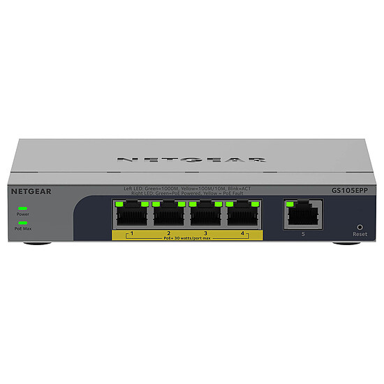 Switch et Commutateur Netgear Easy Smart GS105EPP - Autre vue
