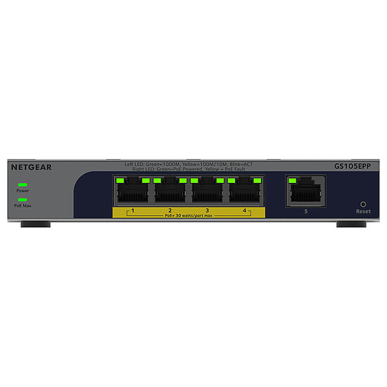 Switch et Commutateur Netgear Easy Smart GS105EPP - Autre vue