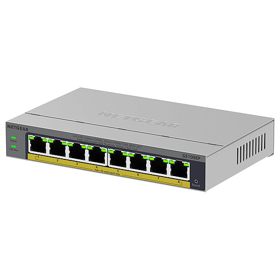 Switch et Commutateur Netgear Easy Smart GS108EP - Autre vue