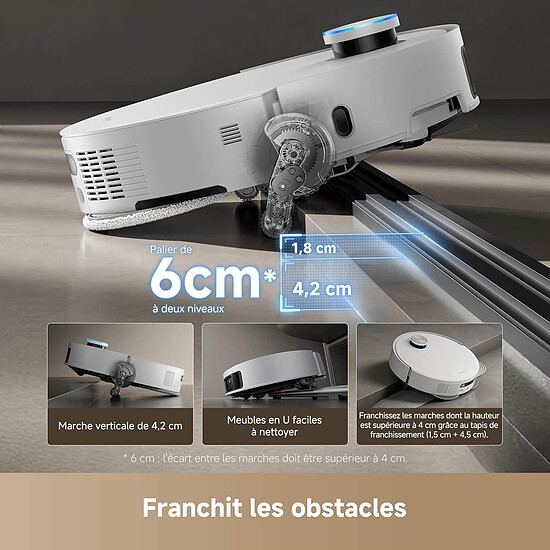 Robot et aspirateur Dreame X50 Ultra Complete - Blanc - Autre vue