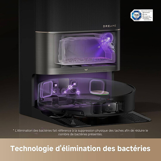 Robot et aspirateur Dreame X50 Ultra Complete - Noir - Autre vue