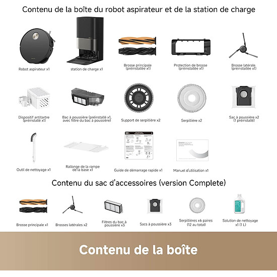 Robot et aspirateur Dreame X50 Ultra Complete - Noir - Autre vue