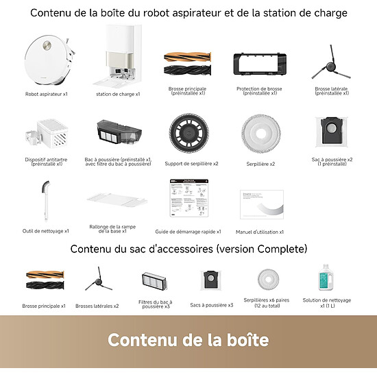 Robot et aspirateur Dreame X50 Ultra Complete - Blanc - Autre vue