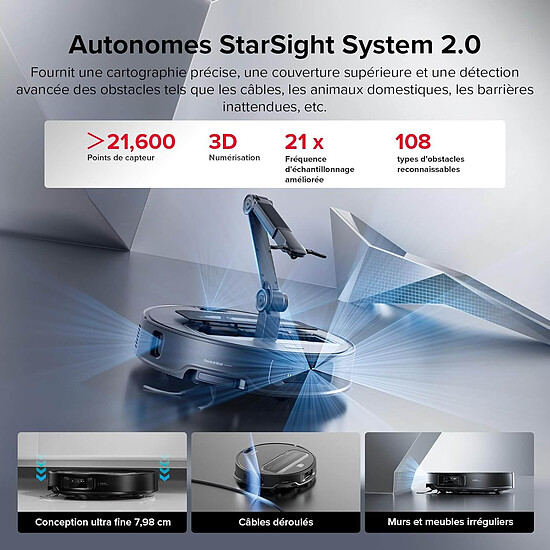 Robot et aspirateur Roborock Saros Z70 - Autre vue