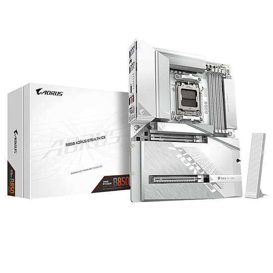 Carte mère Gigabyte B850 AORUS STEALTH ICE - Autre vue