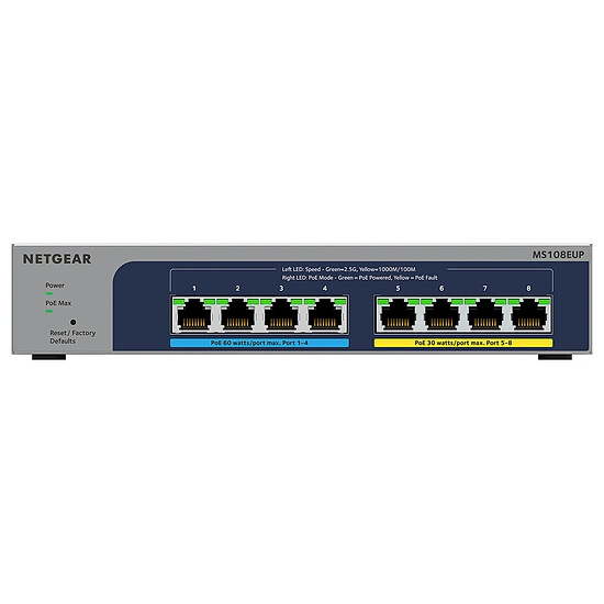 Switch et Commutateur Netgear Smart Switch MS108EUP - Autre vue