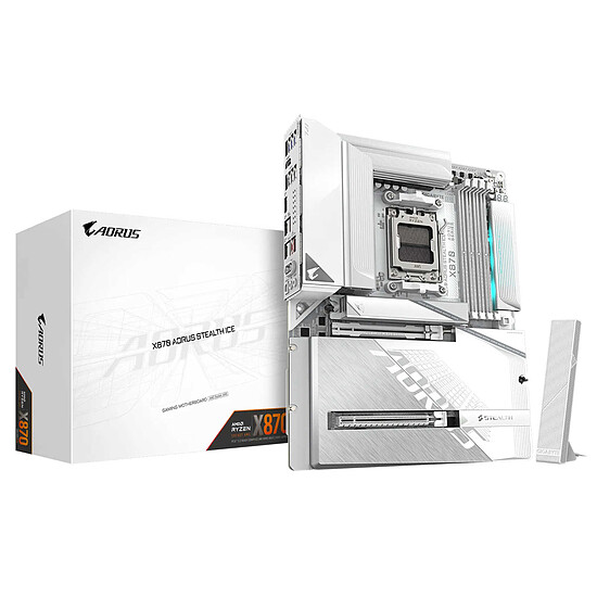 Carte mère Gigabyte X870 AORUS STEALTH ICE - Autre vue