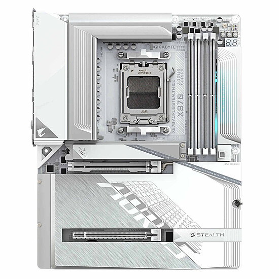 Carte mère Gigabyte X870 AORUS STEALTH ICE - Autre vue