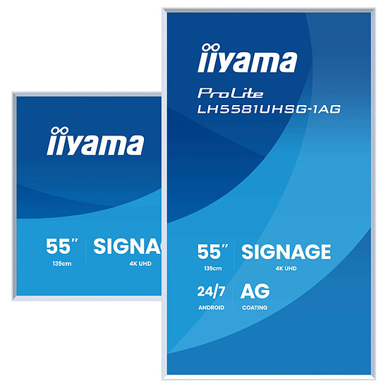 Écran dynamique iiyama 55" LED - ProLite LH5581UHSG-1AG - Autre vue