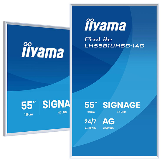 Écran dynamique iiyama 55" LED - ProLite LH5581UHSG-1AG - Autre vue