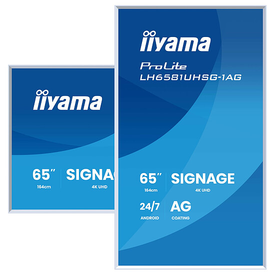 Écran dynamique iiyama 65" LED - ProLite LH5581UHSG-1AG  - Autre vue