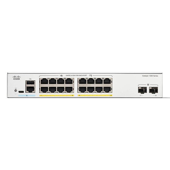Switch et Commutateur Cisco Catalyst 1300 C1300-16P-2G - Autre vue