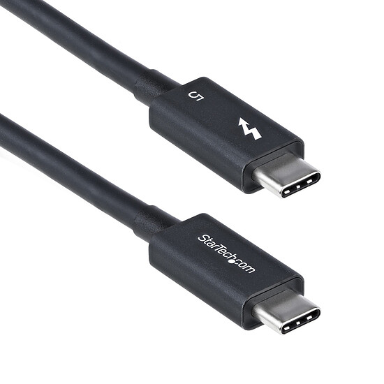 Câble USB StarTech.com Câble Thunderbolt 5 (80 Gb/s) USB-C - M/M - 0.8 m - Noir - Autre vue