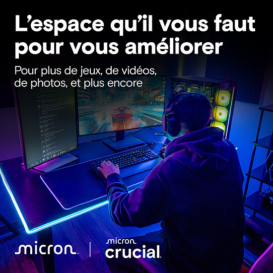 Disque SSD Crucial T710 avec dissipateur - 1 To - Autre vue