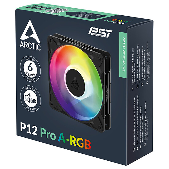 Ventilateur Boîtier Arctic P12 Pro A-RGB - Noir - Autre vue