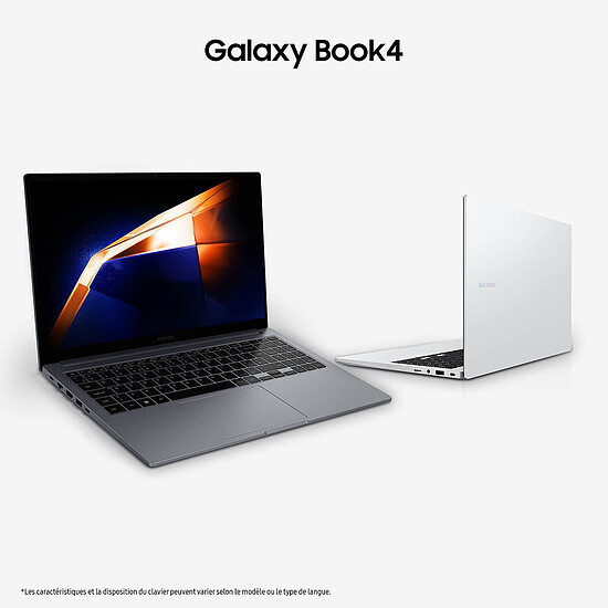 PC portable Samsung Galaxy Book4 (NP754XGK-KS2FR) - Argent - Autre vue