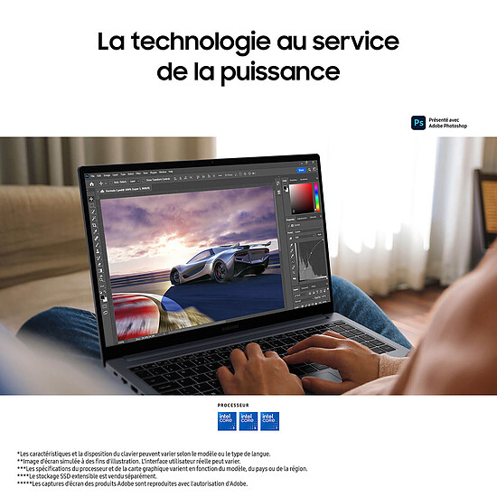 PC portable Samsung Galaxy Book4 (NP754XGK-KS2FR) - Argent - Autre vue