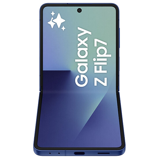 Smartphone reconditionné Samsung Galaxy Z Flip7 (Bleu) - 256 Go - 12 Go · Reconditionné - Autre vue
