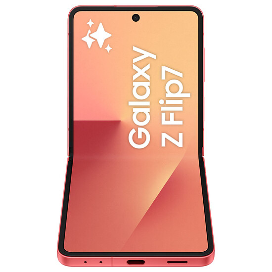 Smartphone reconditionné Samsung Galaxy Z Flip7 (Corail) - 512 Go - 12 Go  · Reconditionné - Autre vue