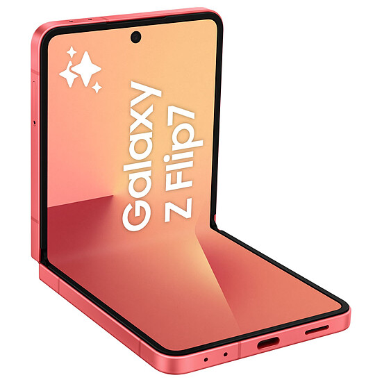 Smartphone reconditionné Samsung Galaxy Z Flip7 (Corail) - 512 Go - 12 Go  · Reconditionné - Autre vue