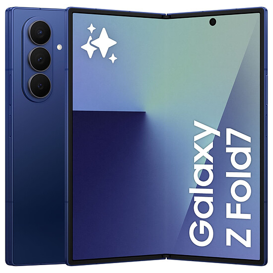 Smartphone reconditionné Samsung Galaxy Z Fold7 (Bleu) - 512 Go - 12 Go  · Reconditionné - Autre vue
