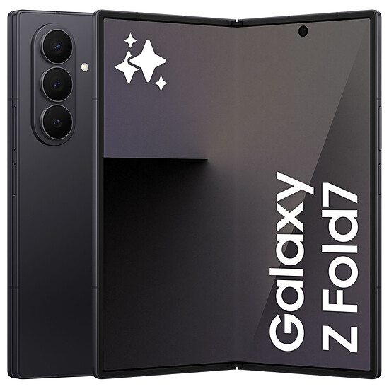 Smartphone reconditionné Samsung Galaxy Z Fold7 (Noir) - 1 To - 16 Go · Reconditionné - Autre vue