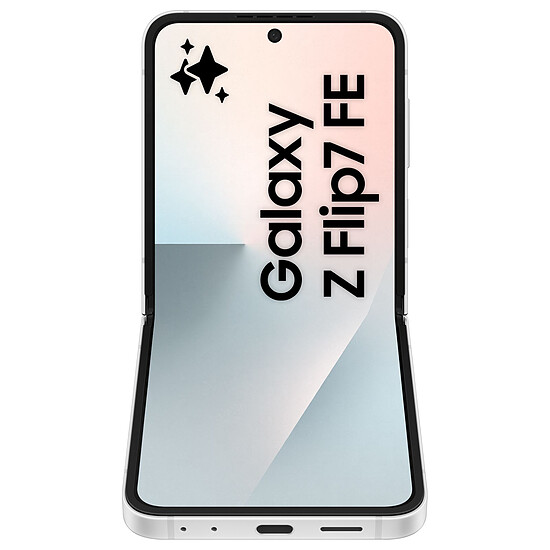 Smartphone reconditionné Samsung Galaxy Z Flip7 FE (Blanc) - 128 Go - 8 Go  · Reconditionné - Autre vue